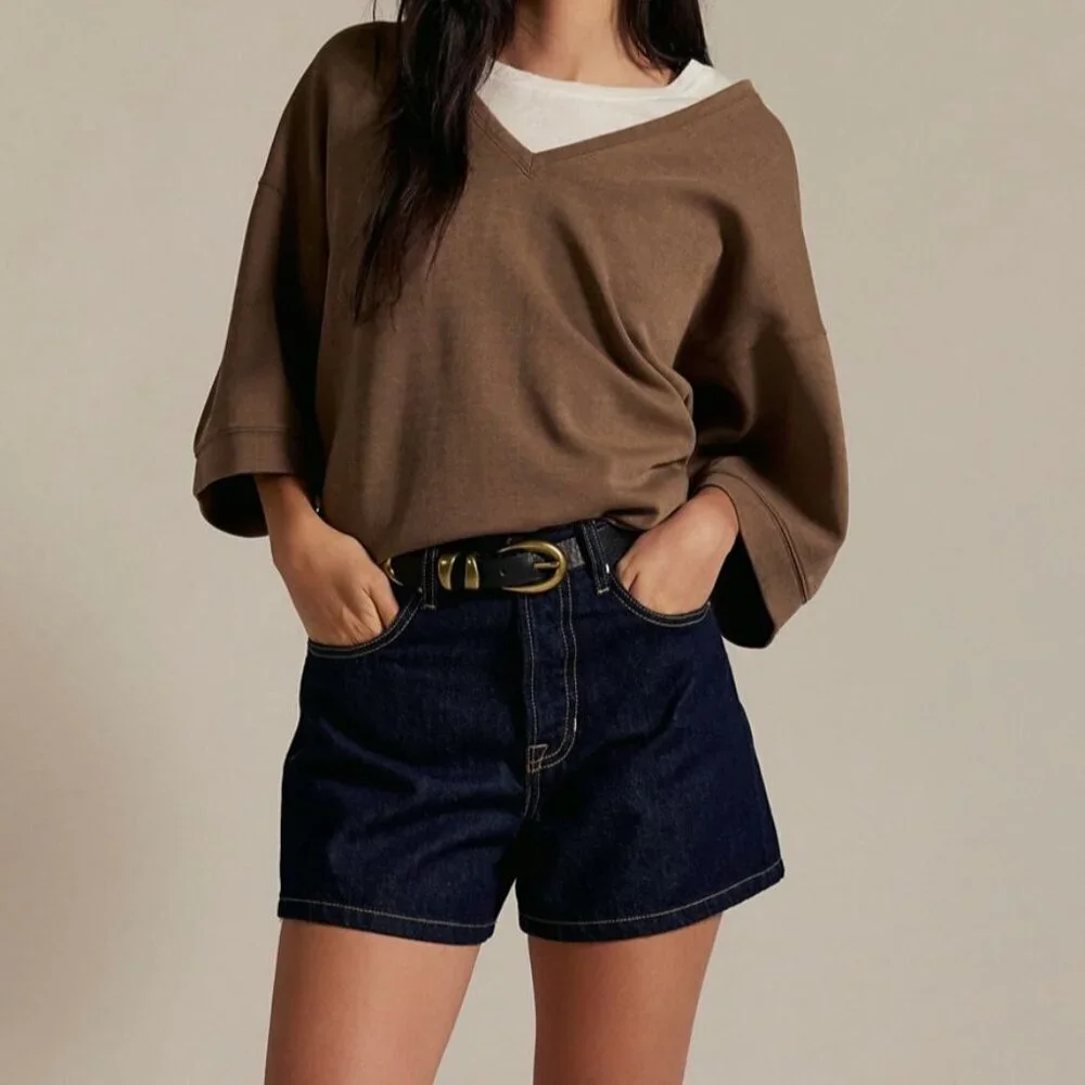 NWT Free People Tippi Denim Shorts in Linger